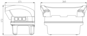 Belly Box Joystick Remote Engineering Drawing-BSN