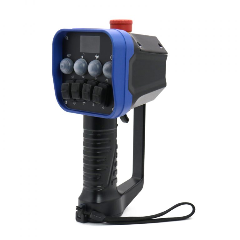 PT Handheld Remote Control Transmitter Left-side view 45°